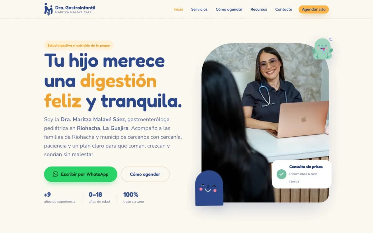 Sitio web de Dra. GastroInfantil